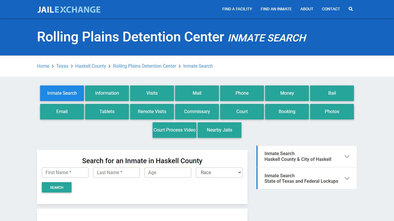 Rolling Plains Detention Center Inmate Search - Jail Exchange